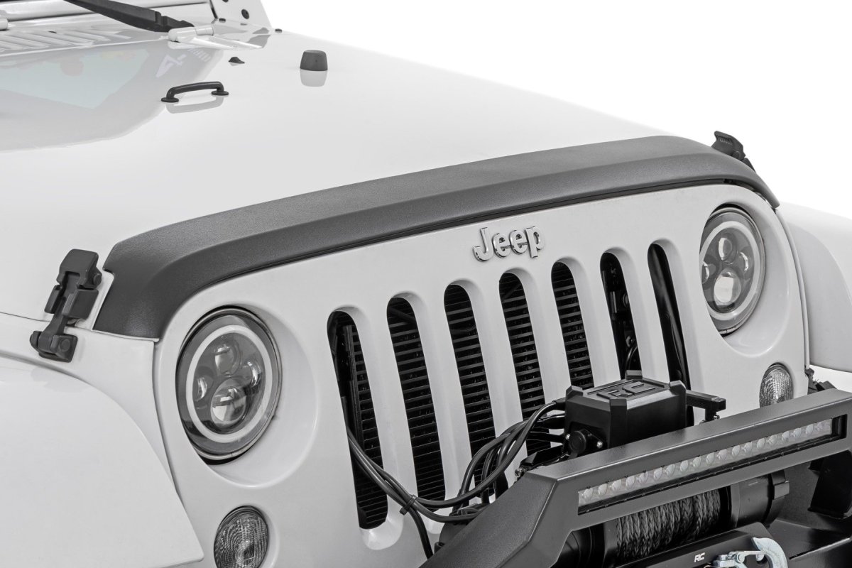 Jeep Wrangler Unlimited Hood Protector - Rough Country - Trail Cladding - '07-'18